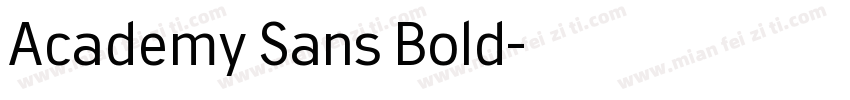 Academy Sans Bold字体转换